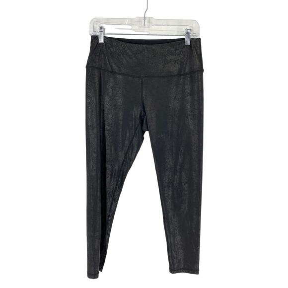 Zella Women's Size M High Waist Activewear Coated Leggings Pull-On Black *FLAW - Picture 1 of 5